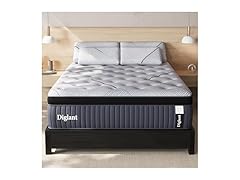 DIGLANT Medium Firm Hybrid Queen Mattress