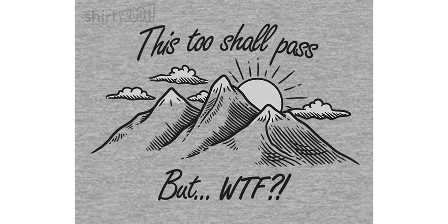 This Too Shall Pass but WTF?!