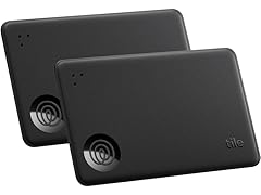 (2 PACK) Tile by Life360 Slim Bluetooth Tracker