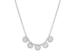 Moissanite Diamond Floral Necklace