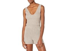 The Drop Sylvie Double V-neck Textured