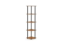 Furinno Furinno TURN-N-TUBE Corner Shelf, 5-Tier