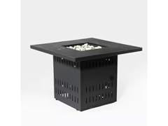 Mondawe Black Steel Propane Fire Table