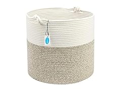 Casaphoria Natural Woven Cotton Rope Basket