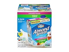 6CT Almond Breeze Dairy Free Almondmilk Unsweetened