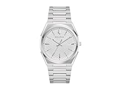 Bulova Mens Quartz Dress Watch SilverTone