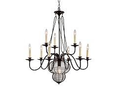 10 Light Adjustable Chandelier