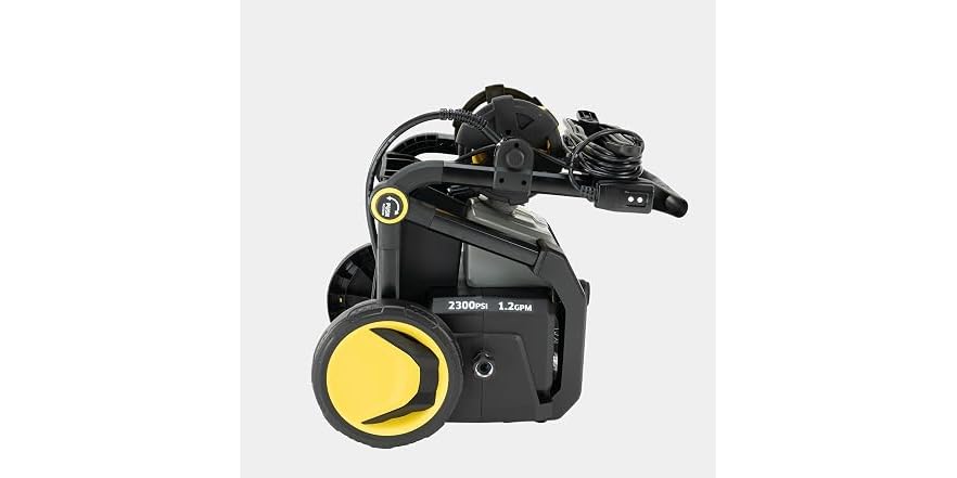 Computer Getting Sprayed With A Hose Karcher Pressure Washer
