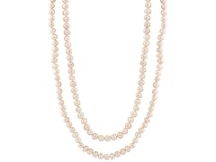 Endless Pink Pearl Necklace