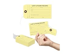 AMS Printing 500 Lost and Found Tags with Sto