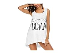 Ekouaer Women Sleeveless Swimwear Coverups Up Tank