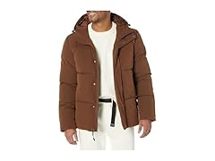 Amazon Essentials Mens MidLength Hooded Puffer