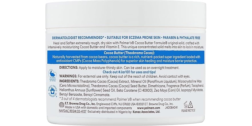 Solid Lotion Palmer's Cocoa Butter Formula Daily Skin Therapy Solid Lotion
