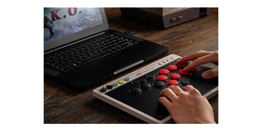 8BitDo All-Button Arcade Controller for Switch/Switch 2 & Windows
