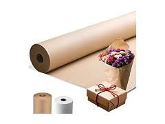 MAXTBEE 48" × 2400"(200') Thickened Brown Kraft Paper Roll