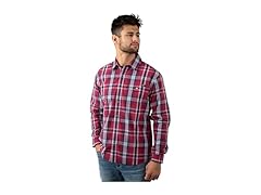 Field Stream Mens Covey Back LS Casual Plaid Shirt