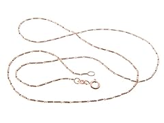 18kt Rose Gold Plated 1 + 1 Tube Chain