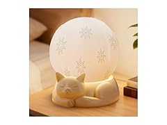 WISUCL Touch Control Rotating Cat Lamp