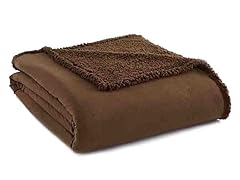 Micro Flannel Reversible Dyed-to-Match Sherpa Backed Twin Blanket - 3 Colors