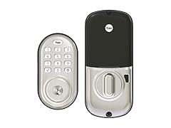 Yale Assure Lock with Z-Wave, Satin Nickel Smart Keypad Dead (Open Box)
