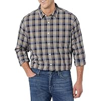 Amazon Essentials Men's Long-Sleeve Regular-Fit Stretch Poplin Shirt