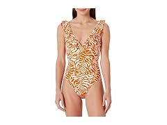 Amazon Essentials Women (M) Ruffle Swimsuit Medium