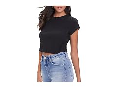 Forever 21 Smocked Cap-sleeve Tee