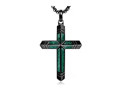 Malachite Cross Necklace