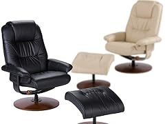 Bonded Lthr Recliner & Ottmn (2 Colors)