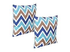 Sunnydaze Décor 2 Square Outdoor Throw Pillow Covers