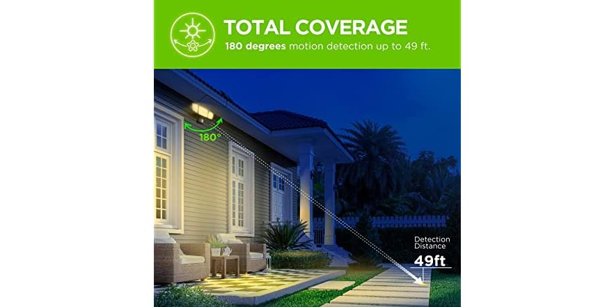 Home Zone Security Motion Sensor LED 3500K Flood Light: Your Choice