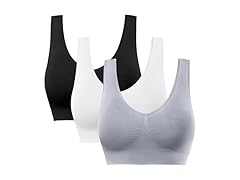 3 Pack BESTENA Seamless Sports Bras