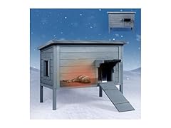 IVY&LANE IL-12 Grey Outdoor Cat House Grey