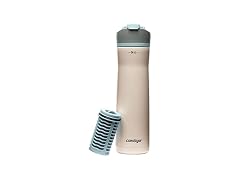 Contigo Stainless Steel Filter Water Bottle, 24 oz, Salt