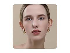NIUTA Gold Teardrop Earrings for Women