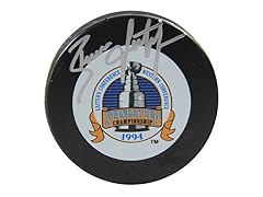 Brian Leetch Rangers '94 SC Signed Puck