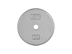 CAP Barbell Cast Iron Weight Plate, Single, 10 Pound