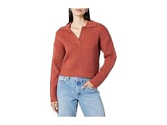 The Drop Marcy Ribbed Collar Relaxed Pullover (XL)