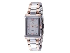 Diamond Two Tone Watch-Gold & Steel