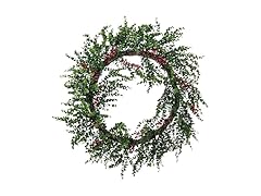 Abbott Collection Extra Large Eucalyptus Faux Wreath with Berries