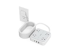 TESSAN 900J Power Strip 25ft Cord (4 Outlets, 3 USB)
