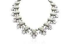 Mint Crystal Bib Necklace