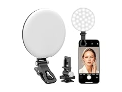 60 LED Rechargeable Selfie Ring Light, With Front & Back Clip