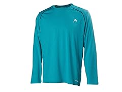 Long-Sleeve Contender Crew- Blue Heather