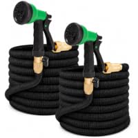 2-Pack 25ft Expandable Hose w/ Nozzle