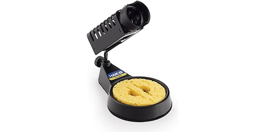 Hakko FH-300 Soldering Iron Stand With 599B Tip Cleaner – Weighted Stable Base