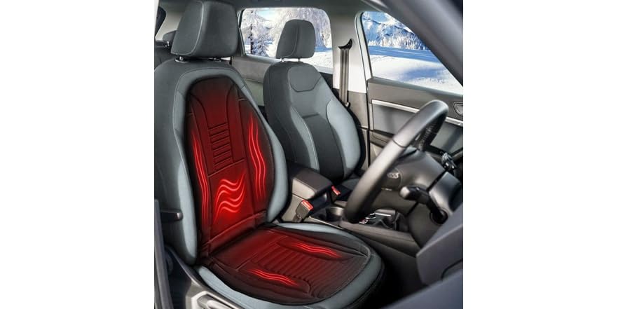 Zone Tech Heated Car Seat Cushion Cover