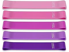 Resistance Bands Set TPE Pink Purple