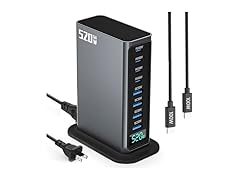 8 Ports GaN 520W USB C Charger Block