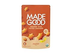 1PK MadeGood Cheddar Star Puffed Crackers